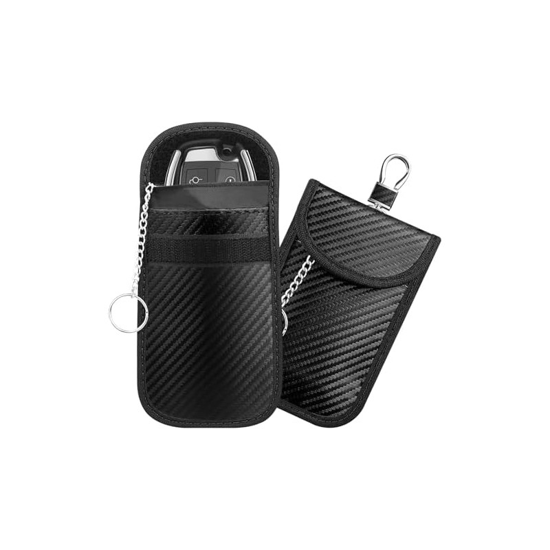 2 Pack Bolsa Faraday para Llaves de Coche, Funda de