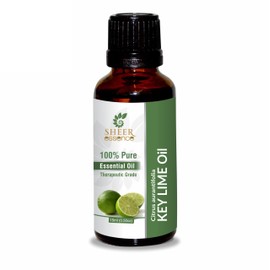 Key Lime Oil (Cold Pressed) (Citrus Aurantifolia) Essential Oil 100% Pure Natural Undiluted Uncut Therapeutic Grade Oil 0.51 Fl.OZ