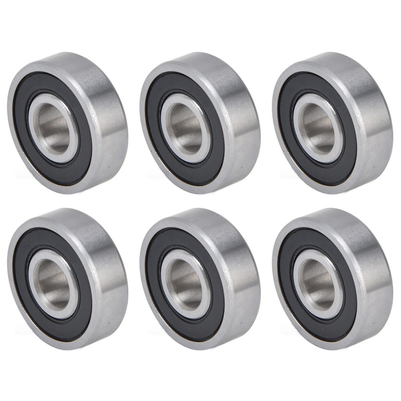 10Pcs Deep Groove Ball Bearing Rubber Seals Extra Light Series