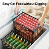 iSPECLE Deep Freezer Organizer Bins - 4 Pack Large Adjustable