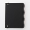 Muji NAA37A8A High Quality Paper, Double Ring Notebook, With Rubber