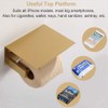 Toilet Paper Holder with Shelf Brushed Gold, APLusee SUS 304