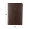 Samsill Vintage Hardcover Notebook, 200 Lined Notebook Pages, Brown, 7.5