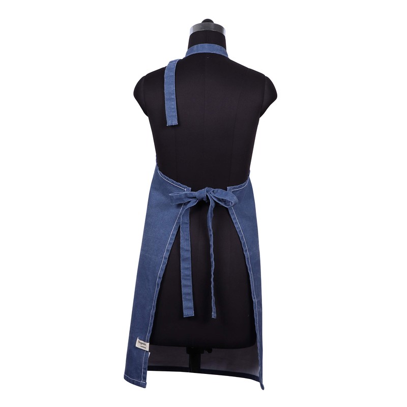 AMOUR INFINI Cotton Solid Aprons for Women with Pockets Adjustable