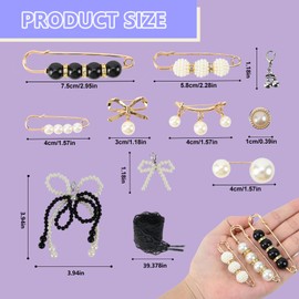 ATCCPYDM Shoes Charms for Sneakers Socks,35PCS Contain Pearl Lace Bow DIY Decorations Charms Kit Clothes Junk Socks Charms Pins Shoe Decoration Charms for Women(Black White)