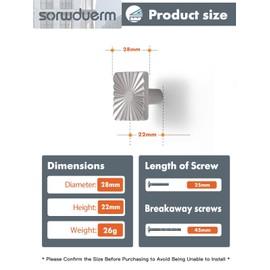 SORWDUERM 2 Pack Brushed Nickel Knobs Square Drawer Pulls Bathroom Dresser Handles Hardware Zinc Alloy