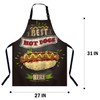 BGBDEIA Best Hot Dogs Here Apron Adjustable Neck Bib Apron