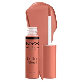 NYX Professional Makeup Butter Butter Gloss Brown Sugar, SUGAR HIGH, 0.27 fl oz
