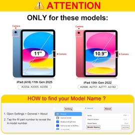 FINTIE FINTIE Case for iPad (A16) 11th Generation 11 Inch (2025), iPad 10th Generation 10.9 Inch (2022) - Ultra Slim Cover with Matte Back Shell Built-in Pencil Holder, Auto Wake Sleep, Pink