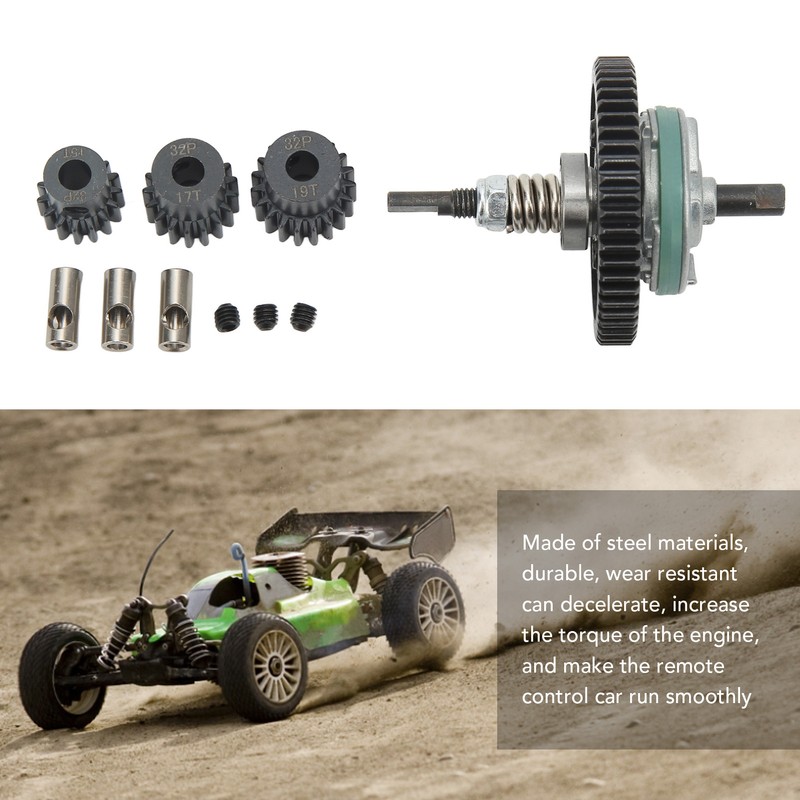 RC Car 54T Differential Assembly 15T 17T 19T Motor Gear