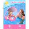 LAYCOL Baby Schwimmschwimmer aufblasbar Baby Pool Float Neueste mit Sonnenschutz
