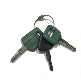 YESAY (3) Ignition Keys Master Set Heavy Equipment Key Set/Construction Compatible with Volvo Excavator Loader Truck