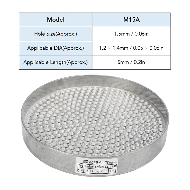 Screw Tray Slotted Tool Storage Holder 397 Holes Zinc Alloy