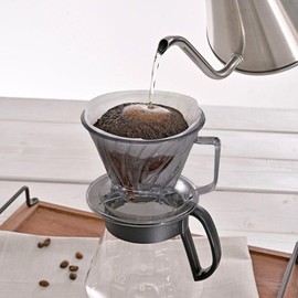 HARIO MA-432 Best Co Coffee Dripper with Memory 02, Clear Gray, For 2 - 4 People, Trapezoid Dishwasher Safe