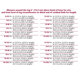 Truform-OTC Below Knee BK Stump Shrinker, Limb Compression, Amputee Care, Medium Weight Knit, 8 Inch Length, Medium