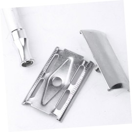 TOVINANNA Manual Shaving Razor Hair Razor Face Beard Shaver Double-edged Comfortable Handle