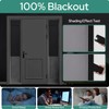HOMEIDEAS 100% Blackout Sidelight Curtains for Front Door, Side Door