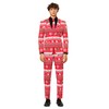 Opposuits Men's Red Christmas Suit - Festive X-Mas Holiday Nordic