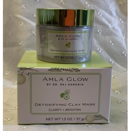 Amla Glow Detoxifying Clay Mask Clarify + Brighten 1.3 0Z  By Dr. Raj Kanodia