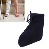 Men Women Cast Sock Dark Blue Soft Fleece Thick Adjustable