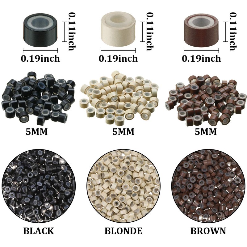 Hair Extension Kit Pliers Pulling Hook Needle Sewing Bead Device