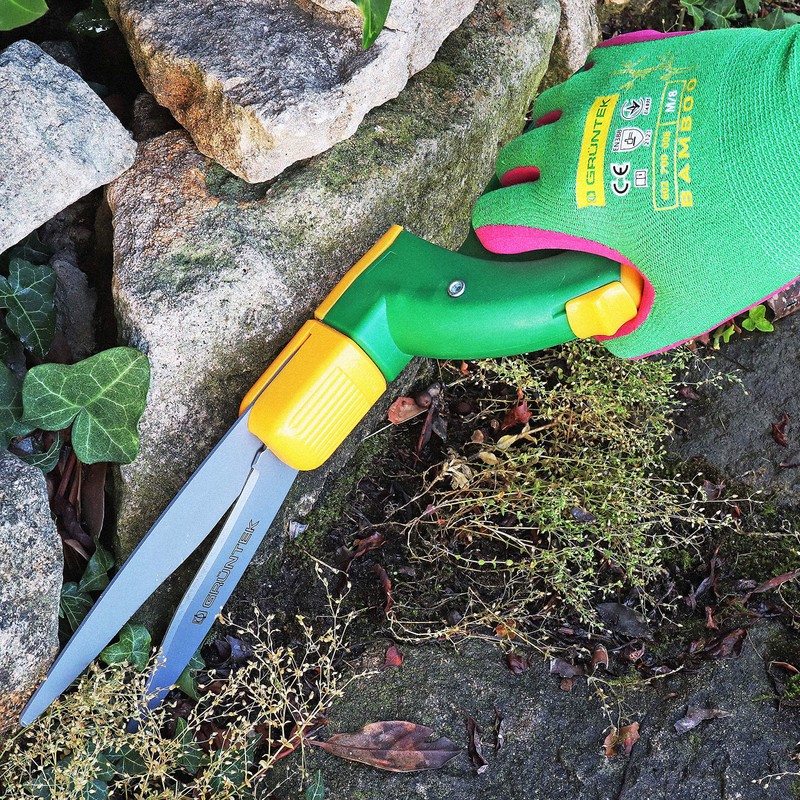 GRÜNTEK Bamboo Gardening Gloves - Breathable, Flexible Protective Gloves for