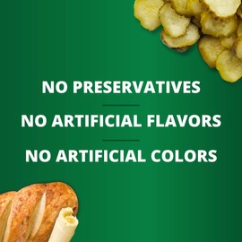 Pickerfresh Bread & Butter Sweet Crinkle Cut Chips Pickles, 16 oz (3 Pack), Certificated, Non-GMO, Gluten Free, High in Antioxidants, No Artificial Color & No Preservatives, Ready to Eat, Great For Hamburgers, Salads and Vegan Recipes, Simple Ingredients