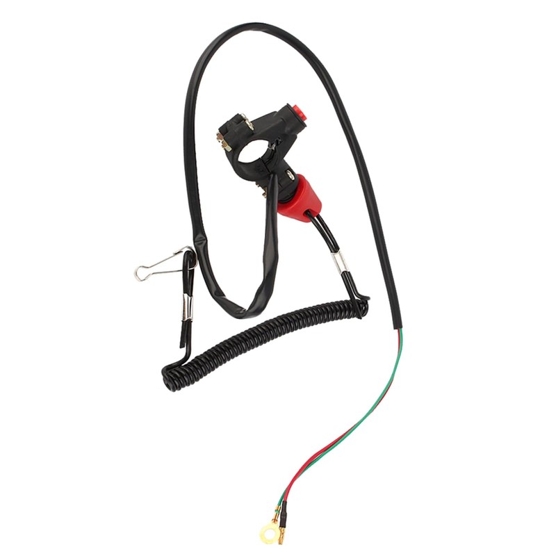 2 Pieces Motor Emergency Stop Switch Motor Cable Lanyard Stop