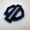 Unbranded 2X CVO Custom Tank Emblems Black & Blue Double