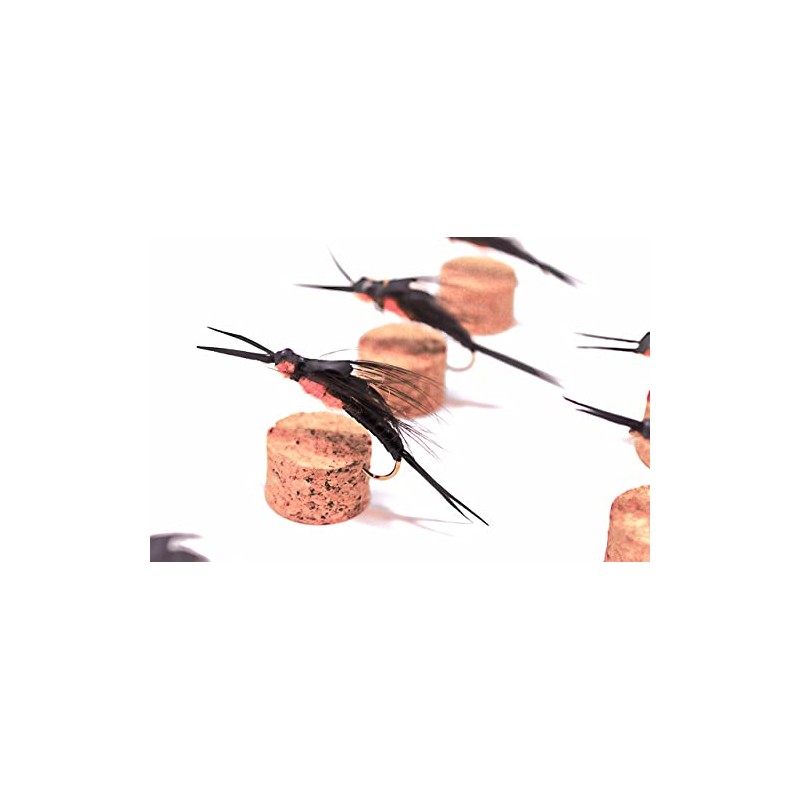 "Creek Edge" Premium Collection Giant Stone Flies Nymphs Black/Orange 12