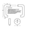CK Door Fittings High-Quality Stainless Steel Rosette Fitting Orlando Profile