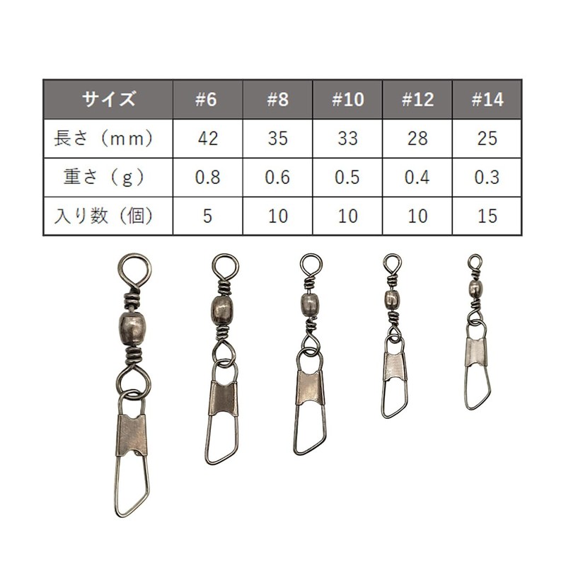 Orurdo qb500178a01n0 Fishing Tackle Snaps with Snaps Set of 50