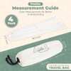 4-Pack Clear Scalloped All-in-One Acrylic Mahjong Racks with Magnetic Pushers