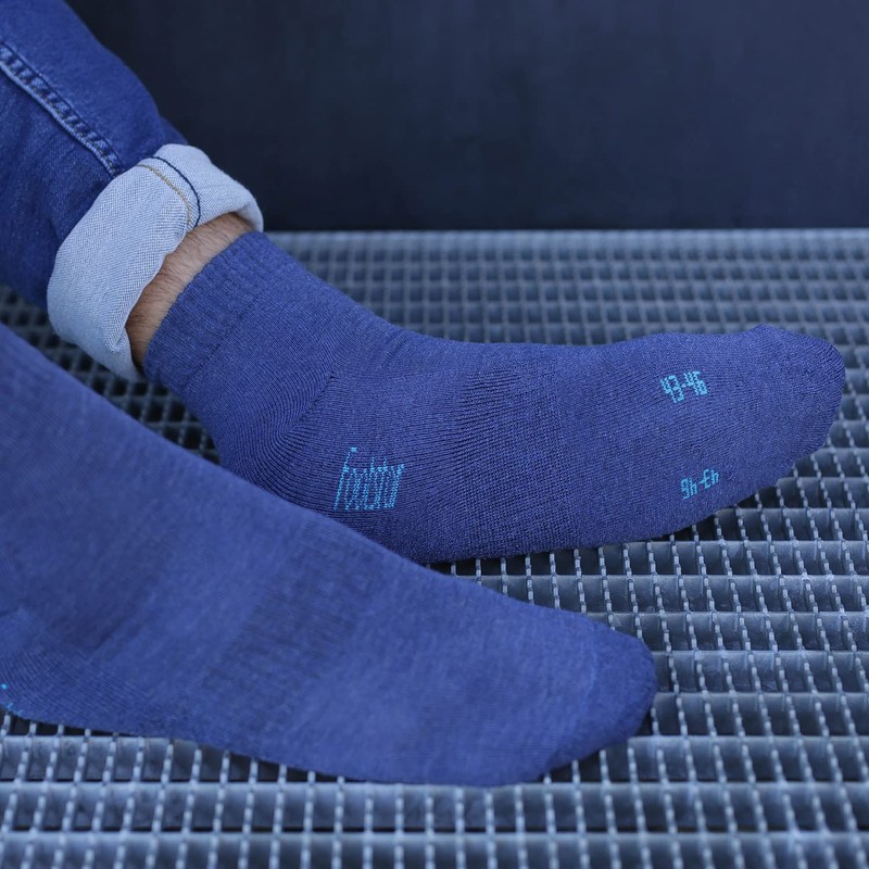 8 pairs of Sneak-iT! Short Socks With Terry Cloth Sole