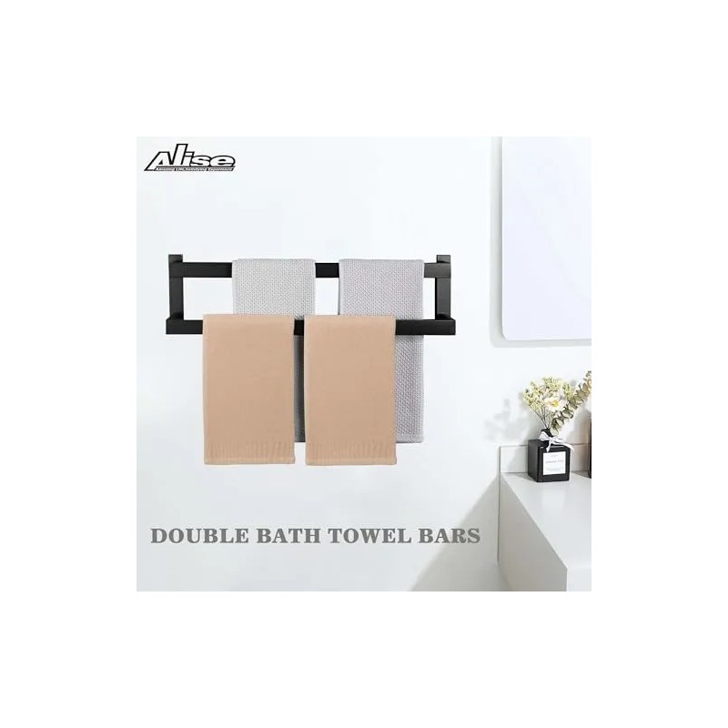 Alise 23.2 Pulgadas Double Bath Towel Bar / Rail Towel