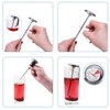 Milk Thermometer,INRIGOROUS Pack of 2 Stainless Steel Milk Frother Thermometer