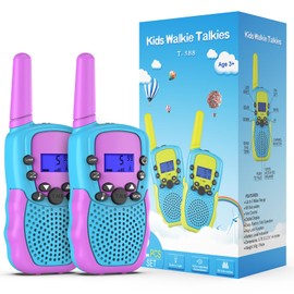 Kearui Walkie Talkies Toy for Children, 8 Channel Radio with Backlight, LCD Torch, 4.82 Km Range for Outdoor Adventures, Camping, Hiking, Ages 3-12