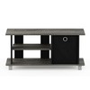 FURINNO Simplistic Entertainment TV Stand with Storage Bin, French Oak