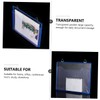 Operitacx Briefcase Transparent File Container Storage Bag for Documents Organiser