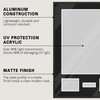 CCDCC 24x32 Aluminum Shadow Box Jersey Frame 1 Pack, Black