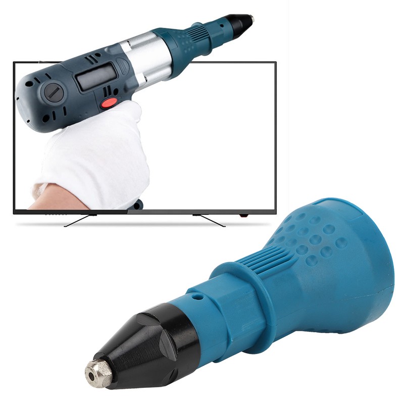 Rivet Drill Attachment Adapter Riveting Nut Gun Cordless Electric Carpenter