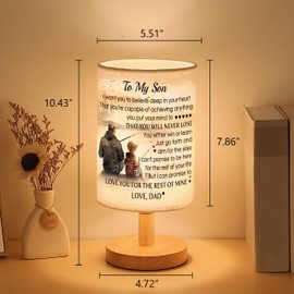 Myfihu Son Lamp Valentine Son Gifts from Dad Son Fishing Lamp for My Son from Dad Son Birthday Graduation Valentine Gifts for Adult Son Father and Son Fishing Night Lamp