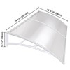 Yescom Door & Window Poly Awning Canopy 120" x 40"