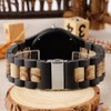 Tiong Men's Wooden Watch Handmade Colourful Bamboo Wooden Watch Analogue