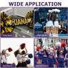 Hooshing 4PCS Pom Poms Cheerleading Purple and Gold with Handle