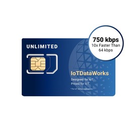IoTDataWorks Extreme Unlimited 750 kbps Plan | Flexible Data Plan Options | No Commitments or Contracts | Designed for IoT Devices | No Voice/SMS | IoT SIM Card Only | IotDataWorks USA