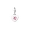 THOMAS SABO 1915-041-9 Heart Charm Pendant with Pink Stone Made