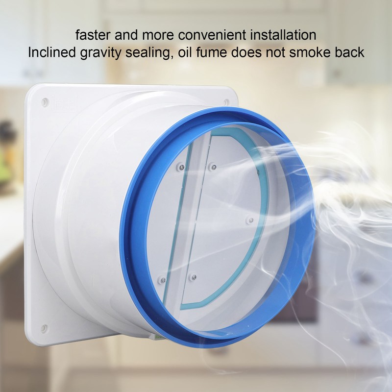 Kitchen Range Hoods Check Valve Automatic Anti Odor 1 Way