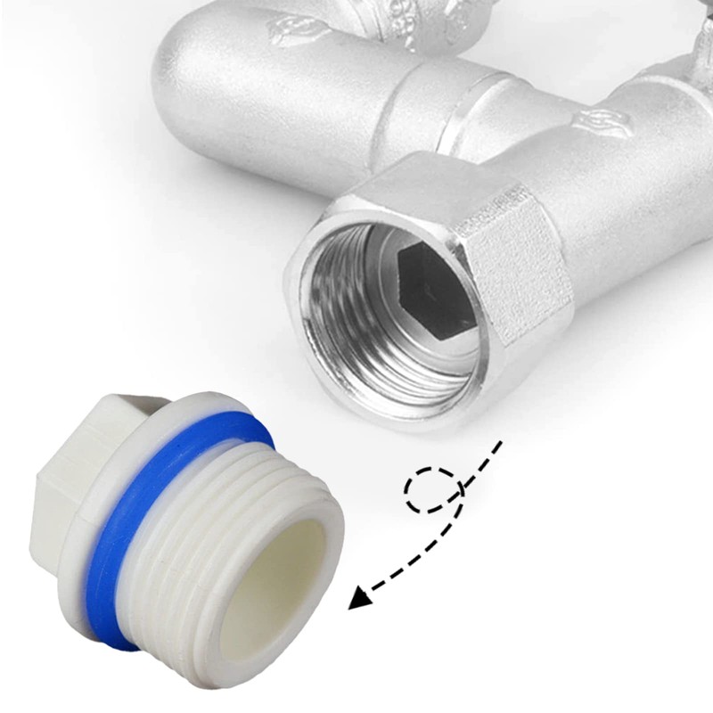 Blind Plug Water Pipe Pack of 10 Blind Plugs 1/2