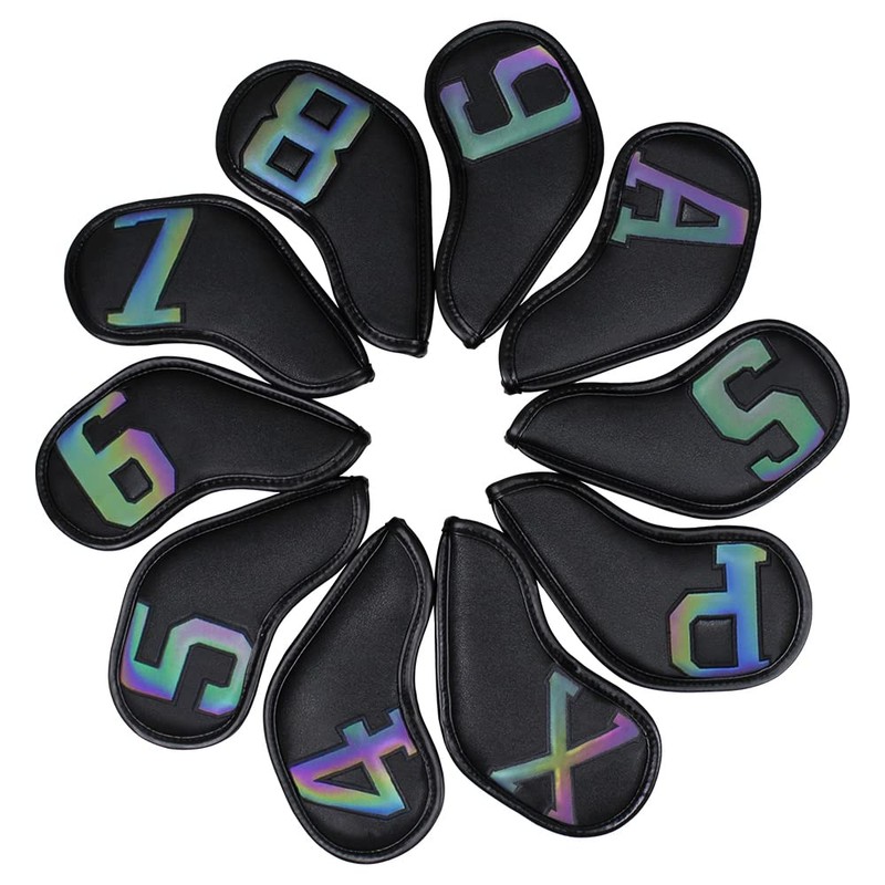 Scott Edward 13PCS Wedge Iron Golf Headcover Set PU Waterproof